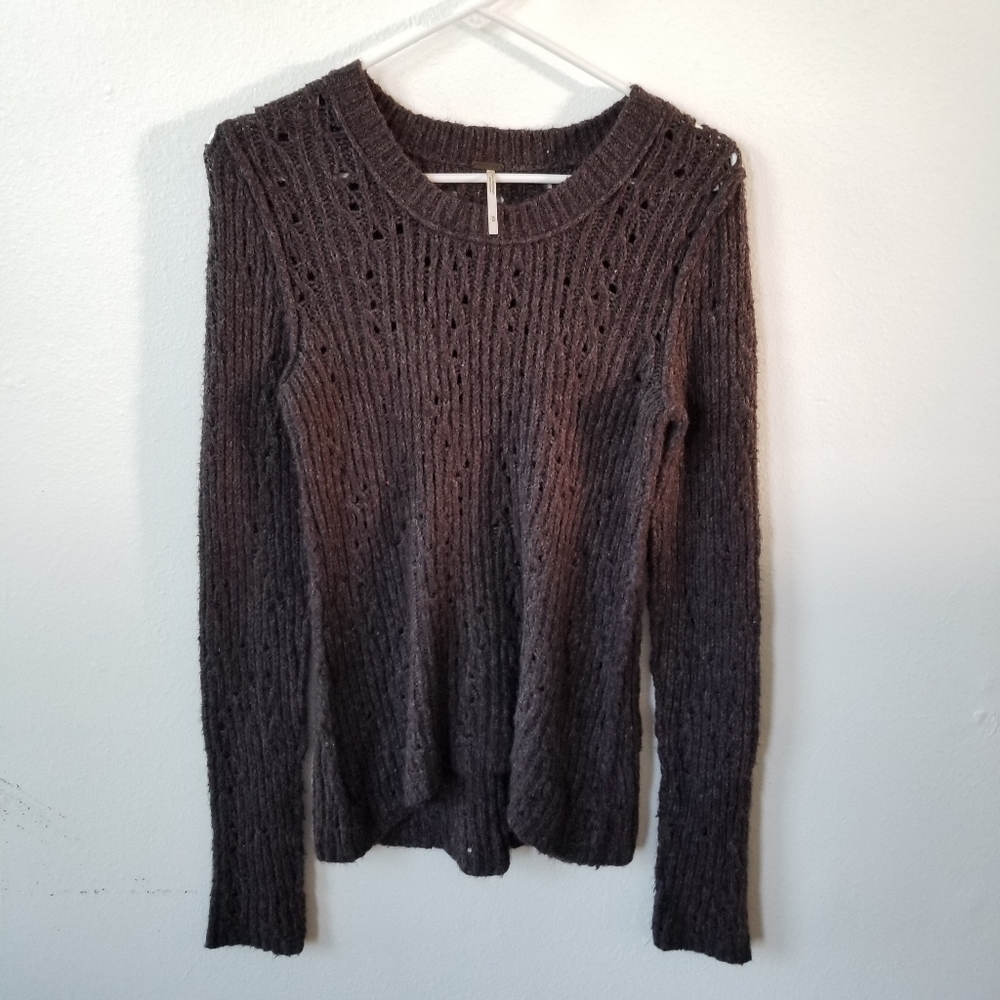 Free People Wool/Cotton Blend Sweater